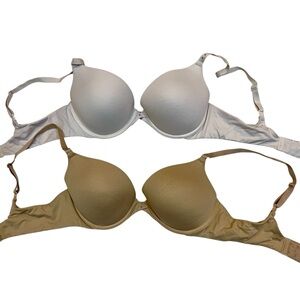 5/$20 Lily of France Pair of Convertible Push-up Bras 36C